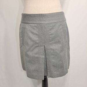 J. Crew Grey Wool Mini Skirt